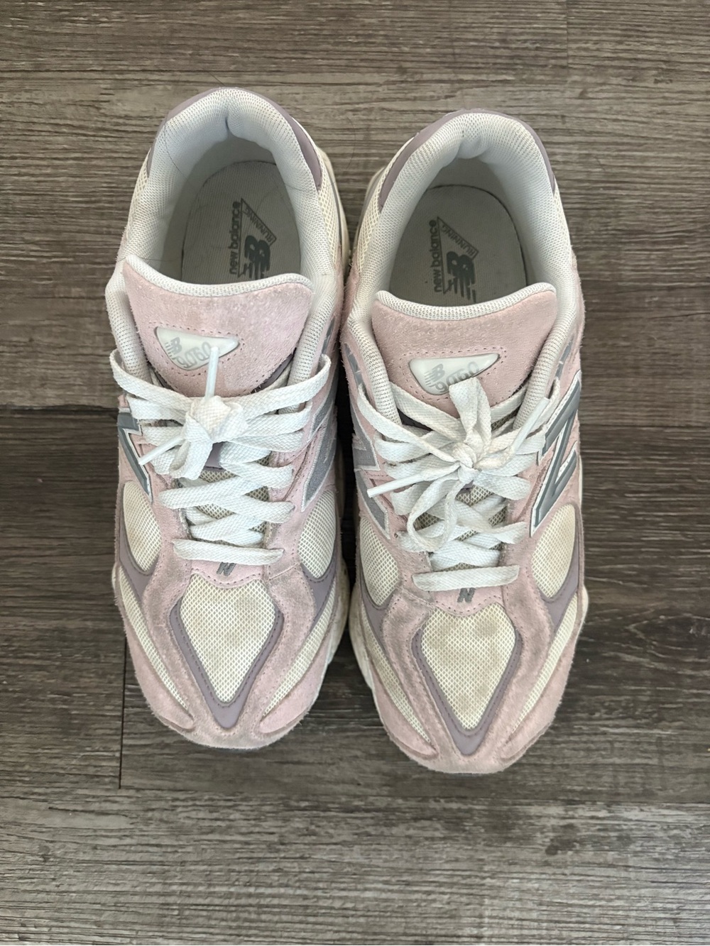 New Balance Women's Light Pink Suede & Mesh Sneakers